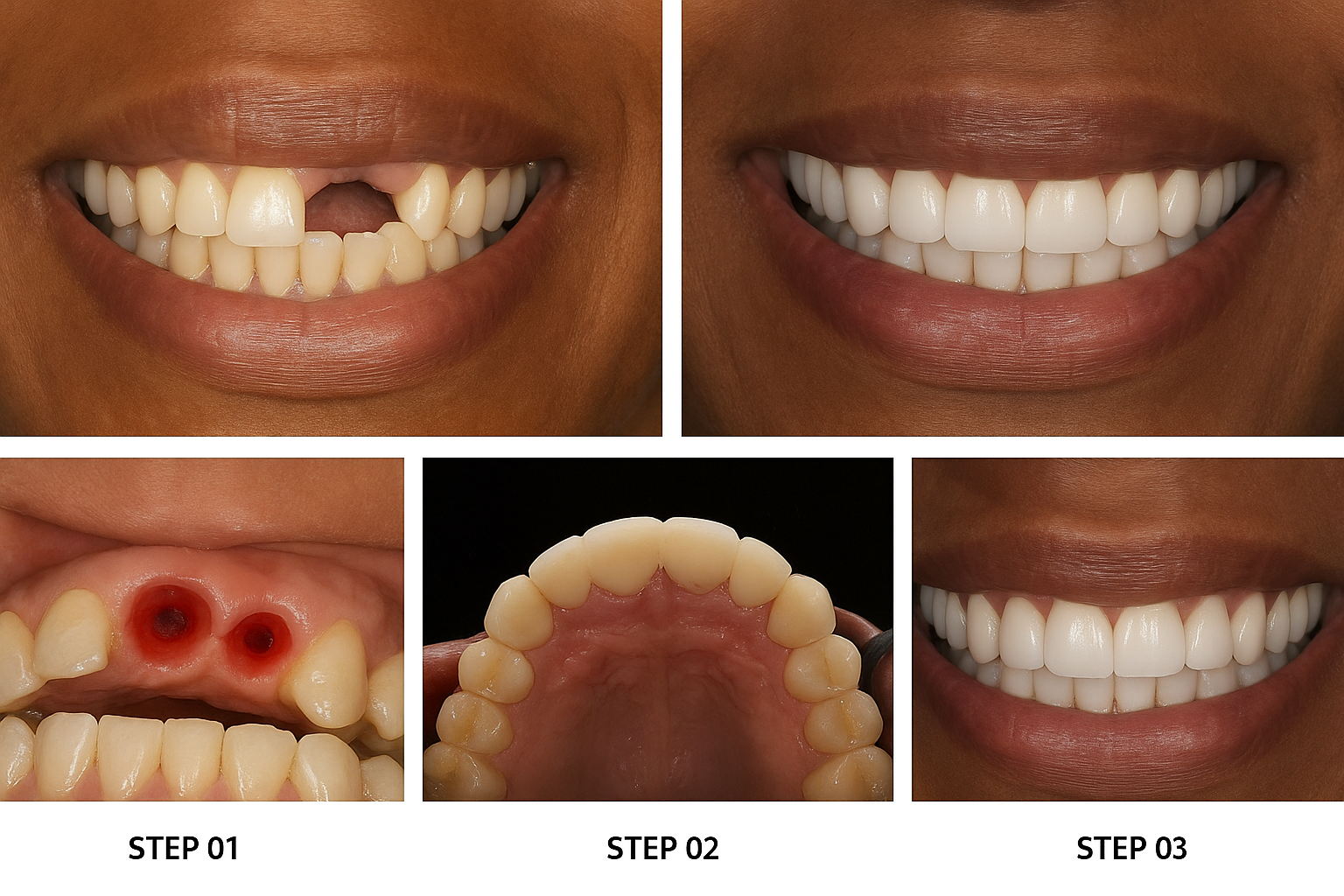 Dental implant case study restoring missing teeth at AB’S Dental Clinic Guntur